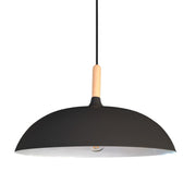 Hoxton Sleek Black | White | Grey And Wood Nordic Pendant Light - Lighting.co.za