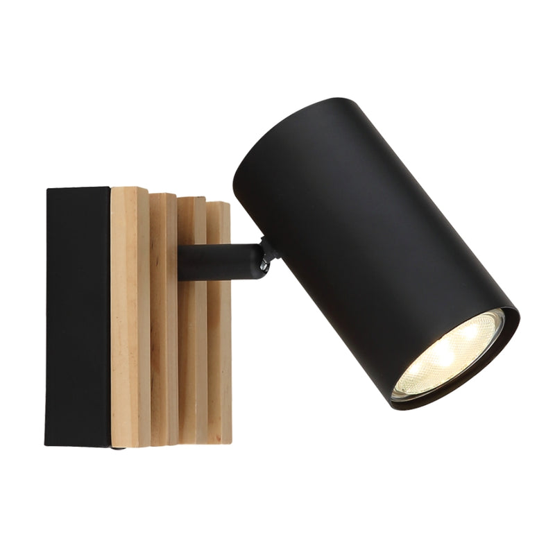 Ascot Black Adjustable GU10 1 Light Spot Light