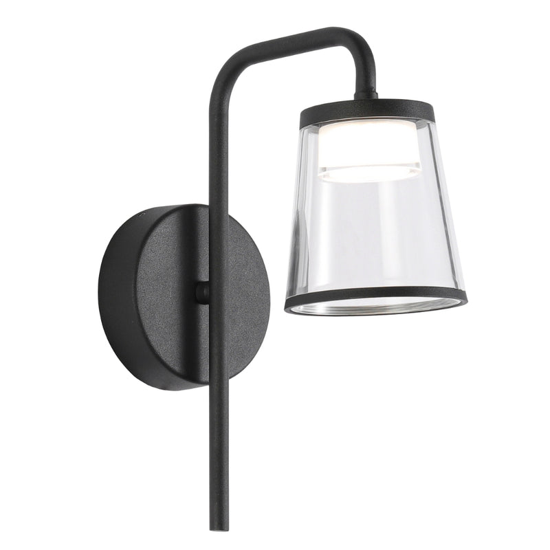 Raya Style 1 Black 10W LED Outdoor Wall Light