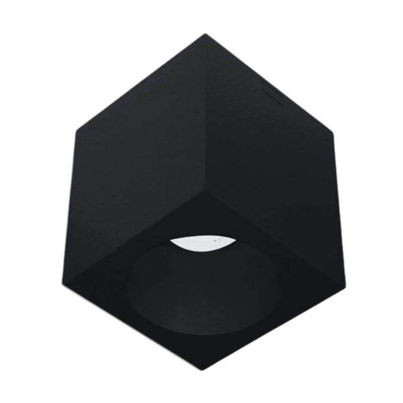 Viba Square GU10 Black | White PC Surface Mounted Down Light
