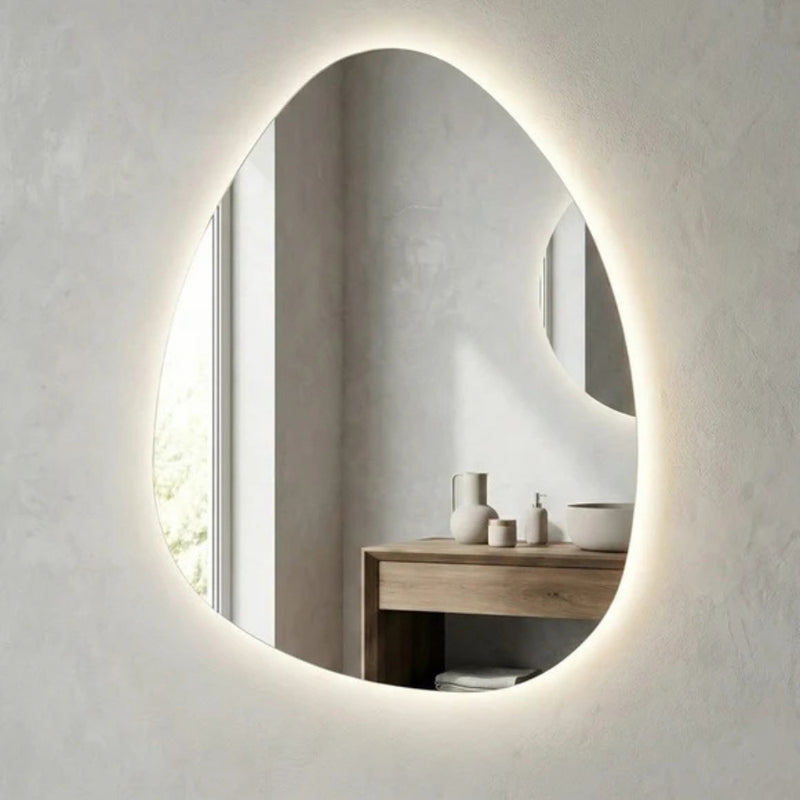 Celeste Irregular Frameless Backlit CCT LED Bathroom Mirror