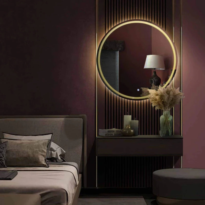 Amore Round Frameless Front and Backlit CCT LED Bathroom Mirror