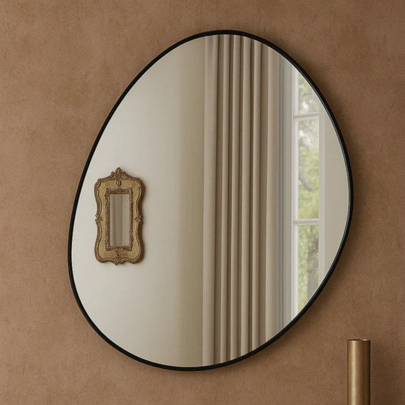 Essentials Irregular Black | Gold Mirror