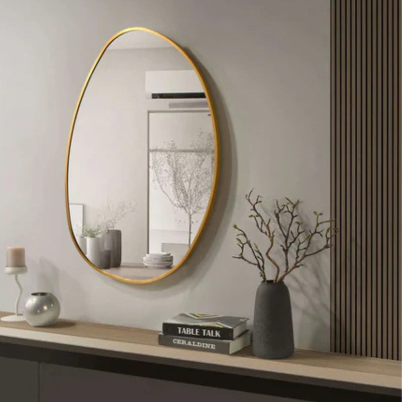 Essentials Irregular Black | Gold Mirror