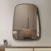 Essentials Style Irregular Black | Gold Mirror - Lighting.co.za