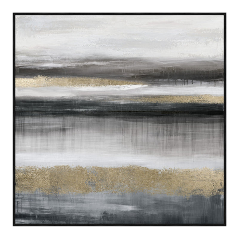 Gilded Horizon Style 2 Framed Canvas