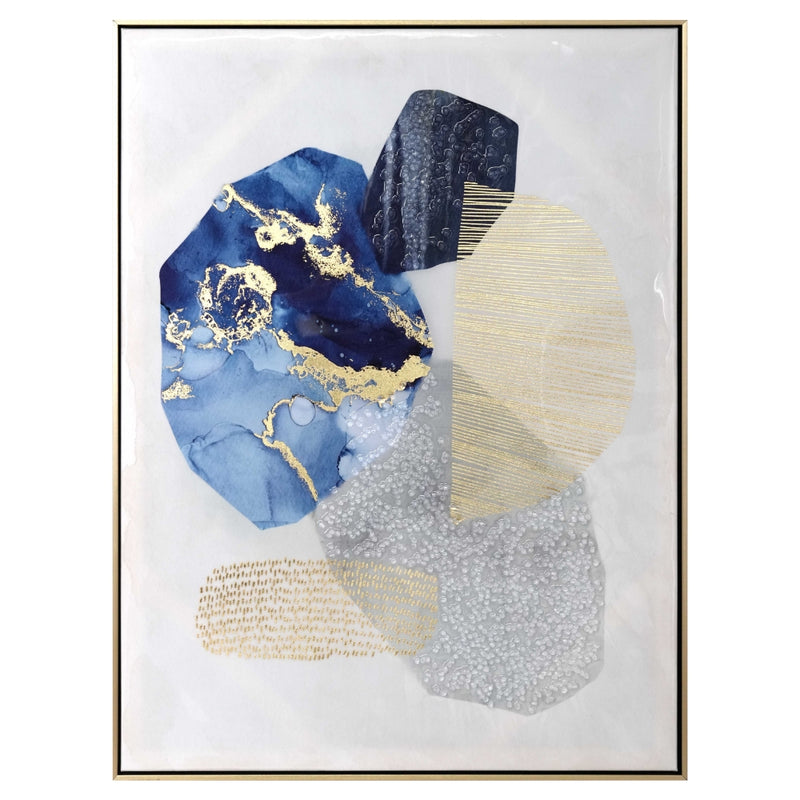 Celestial Current Style 2 Framed Canvas