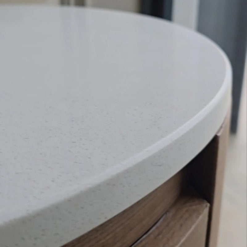 Luna Marble Top Bedside Table