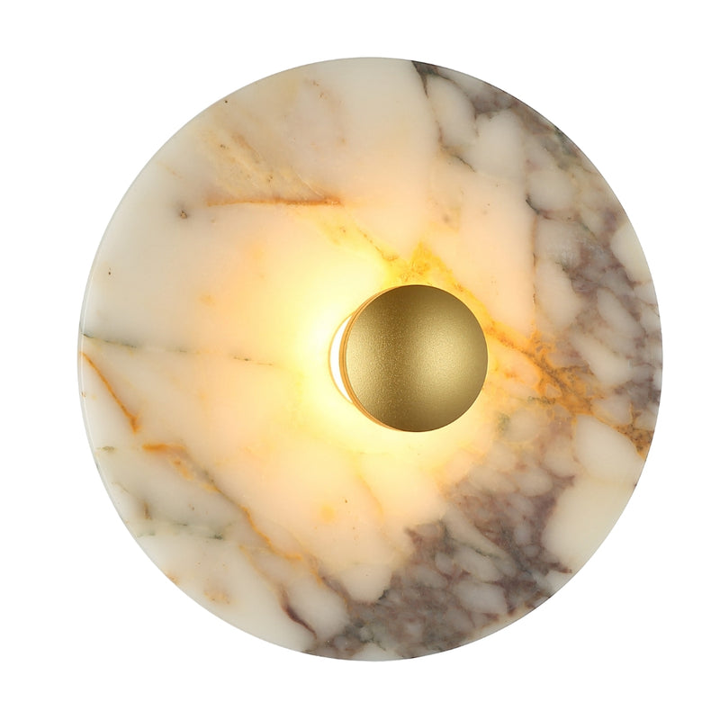 Aura Marble and Gold LED Wall Light - Lighting.co.za