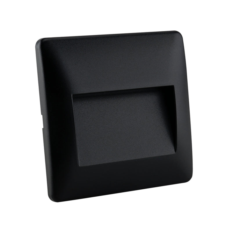 Eos Black Or White Square 2.5 Watt LED Step Wall Light - Lighting.co.za