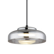 Arlo Smoke Glass and Black LED Pendant Light - Lighting.co.za