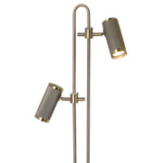 Arron 2 Light Black and Gold Floor Lamp - Lighting.co.za