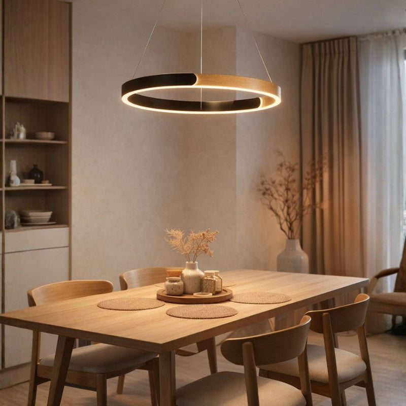 Savoy Black and Gold Ring CCT LED Pendant Light - Lighting.co.za