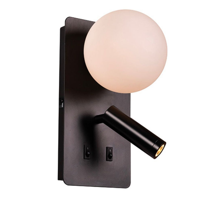Cody Black Bedside Reading Wall Light - Lighting.co.za
