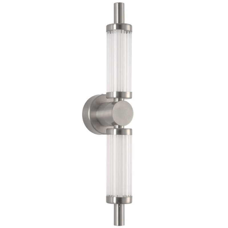 Aspen Satin Chrome and Clear Acrylic CCT LED Wall Light - Lighting.co.za