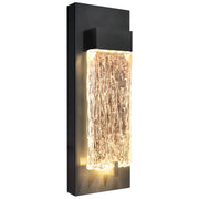 Ripple Black LED Outdoor Lantern Wall Light - Lighting.co.za