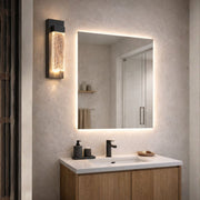 Ripple Black LED Outdoor Lantern Wall Light - Lighting.co.za