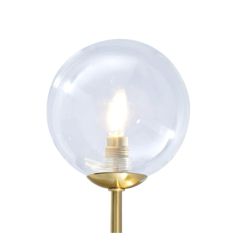 Kelsey Gold and Clear Glass Wall Light - Lighting.co.za