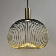 Meridian Black and Gold Wire Shade Pendant Light 3 Sizes - Lighting.co.za