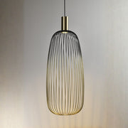 Linus Black and Gold Wire Shade Pendant Light 2 Sizes - Lighting.co.za