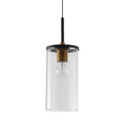 Lucia Clear Glass and Black Bronze Pendant Light - Lighting.co.za