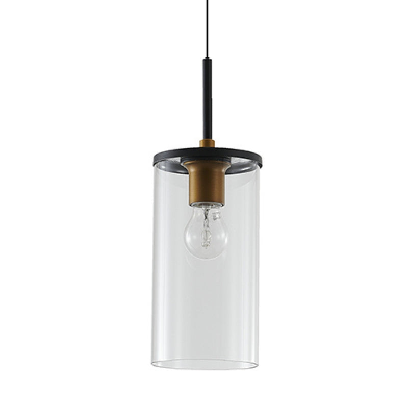 Lucia Clear Glass and Black Bronze Pendant Light - Lighting.co.za