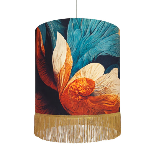 Feather Vermeer Shade and Fringe Pendant Light - Lighting.co.za