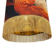 Feather Vermeer Shade and Fringe Pendant Light - Lighting.co.za