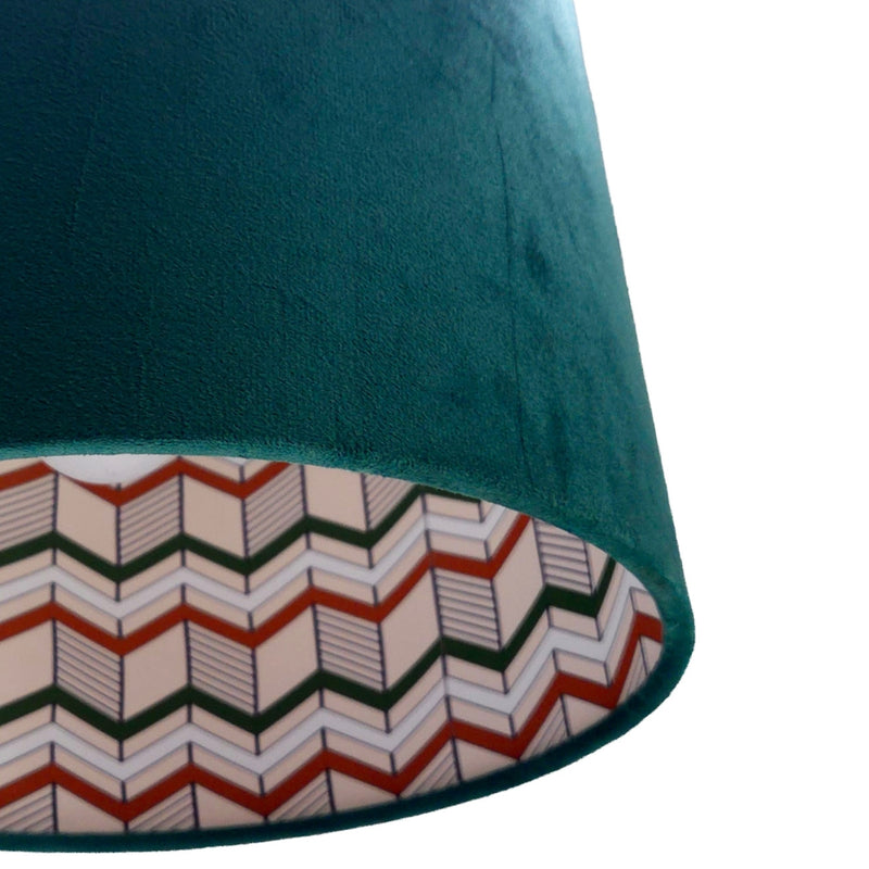 Emerald Zig Zag Shade Pendant Light - Lighting.co.za