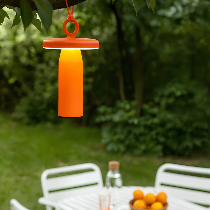 Ella Black | Cream | Orange Rechargeable Table Lamp - Lighting.co.za