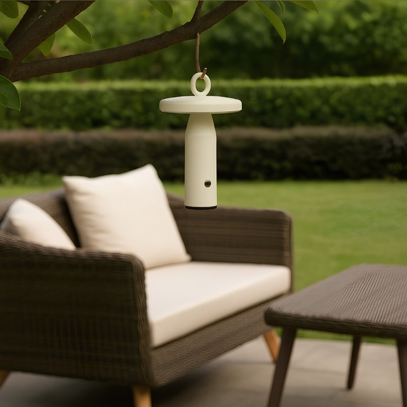 Ella Black | Cream | Orange Rechargeable Table Lamp - Lighting.co.za