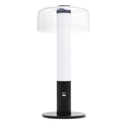 Acris Black | Cream | Orange Rechargeable Table Lamp - Lighting.co.za