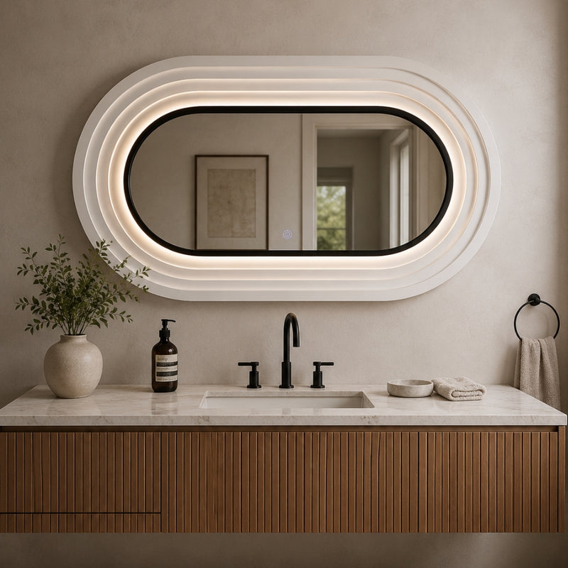 Halo Oval CCT LED Bathroom Mirror Wall Light