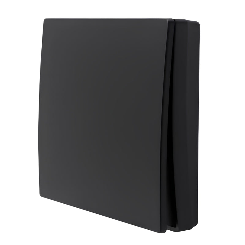 One Lever Black Kinetic Wireless Frameless Switch