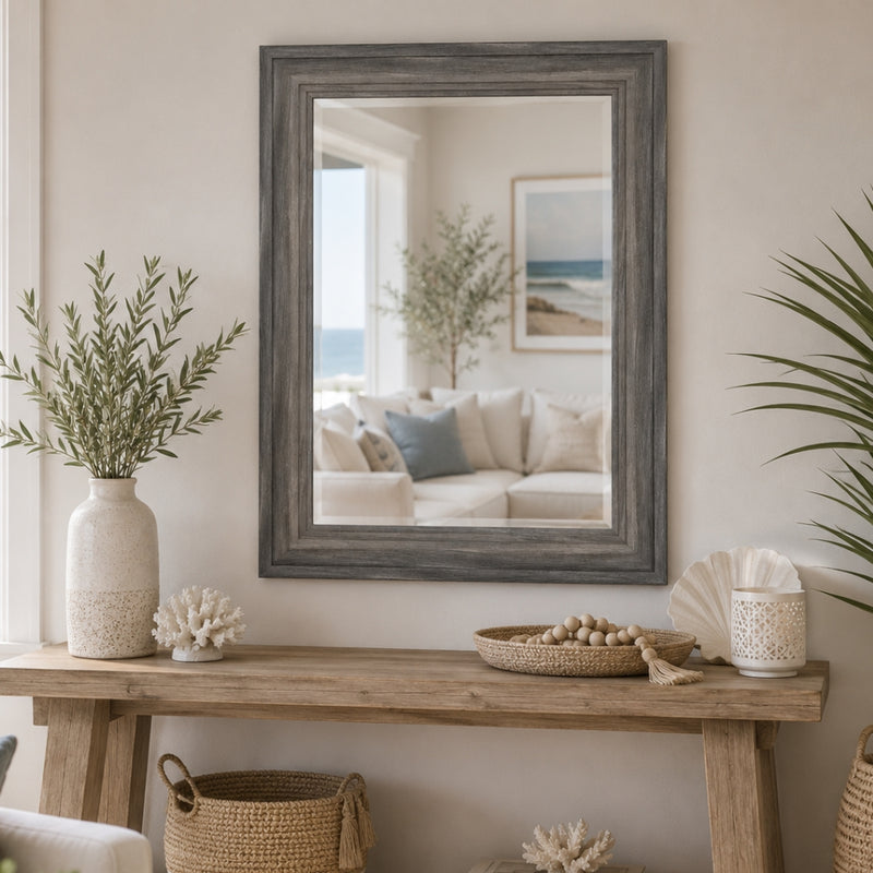 Tide Harbour Grey Wall Mirror
