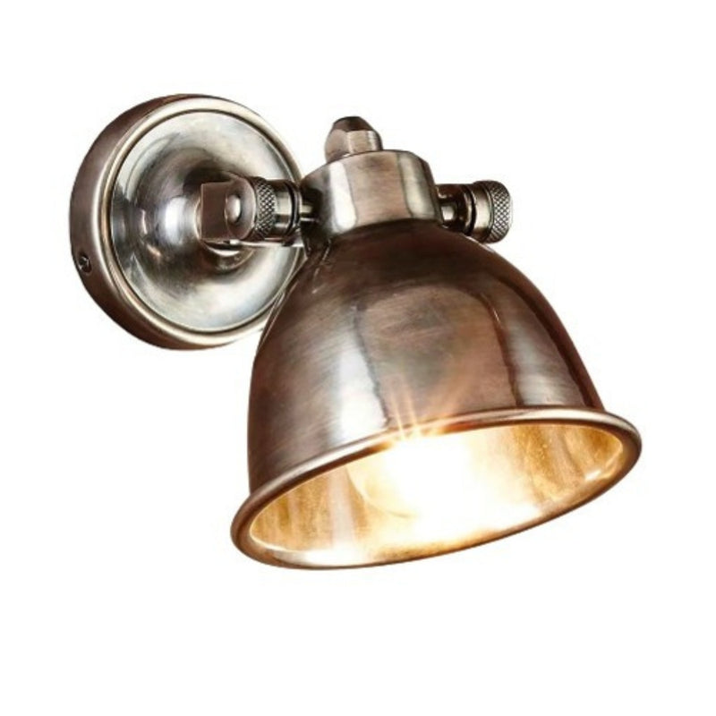 Maxim Black | Antique Brass | Antique Silver Shade Wall Light - Lighting.co.za