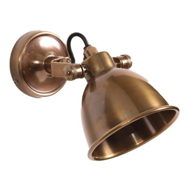 Maxim Black | Antique Brass | Antique Silver Shade Wall Light - Lighting.co.za
