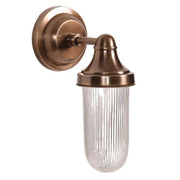 Fabio Antique Brass | Black | Antique Silver and Clear Glass Wall Light - Lighting.co.za