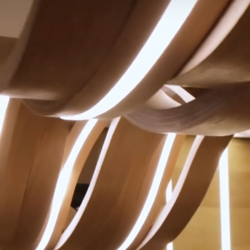 Flow Oak Veneer Neo Flex LED Pendant Light - Lighting.co.za