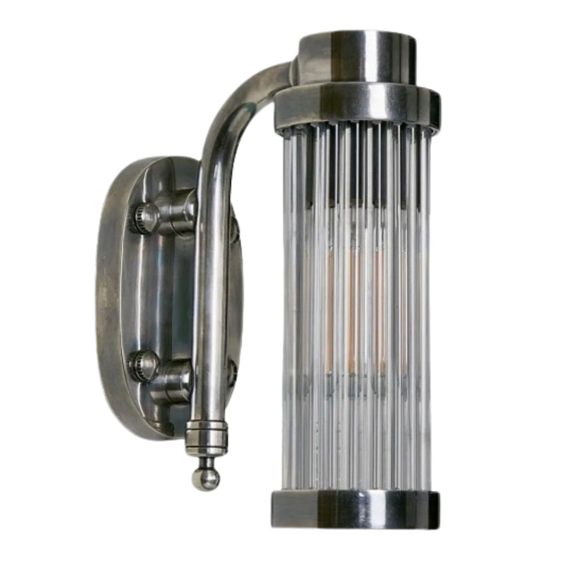 Milan Antique Brass | Antique Silver Wall Light - Lighting.co.za