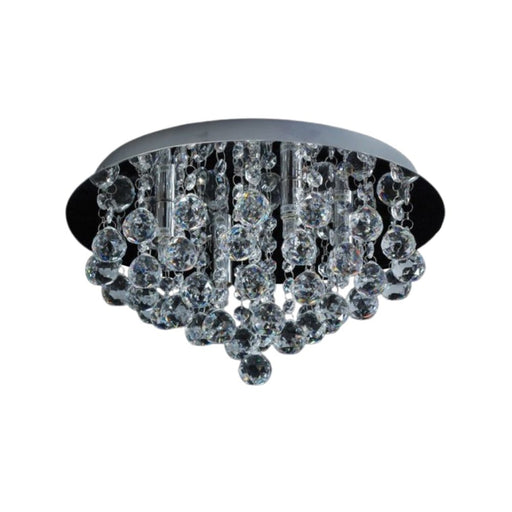 Reina Chrome and K9 Crystal G9 LED Large Round Ceiling Light - Lighting.co.za