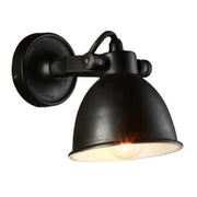 Maxim Black | Antique Brass | Antique Silver Shade Wall Light - Lighting.co.za