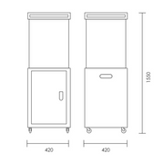 FireCube Shortstand Outdoor Gas Heater - Lighting.co.za