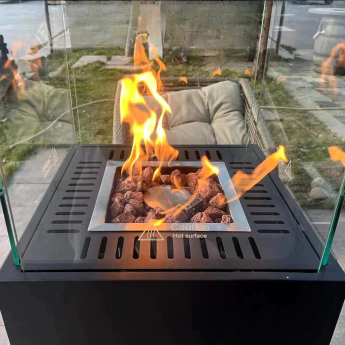 FireCube Shortstand Outdoor Gas Heater - Lighting.co.za