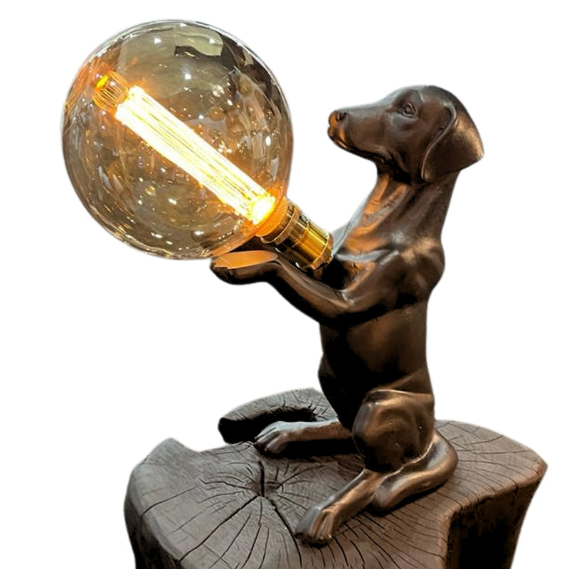 Black or White Dog Table Lamp - Lighting.co.za