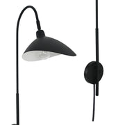 Chedi Black Arm Wall Light with Cord and Plug - Lighting.co.za