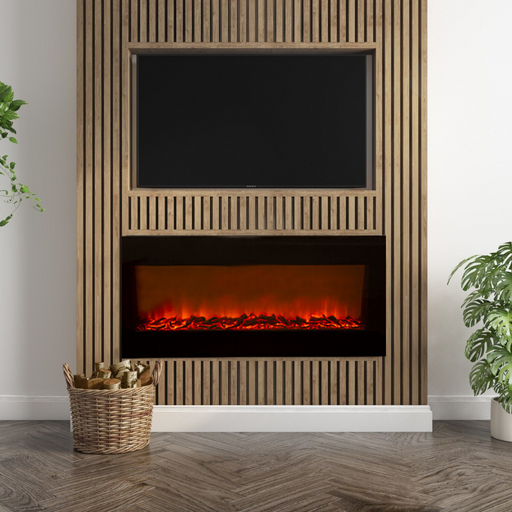 Decorative Fireplace Flat Indoor Heater with Coal - Lighting.co.za