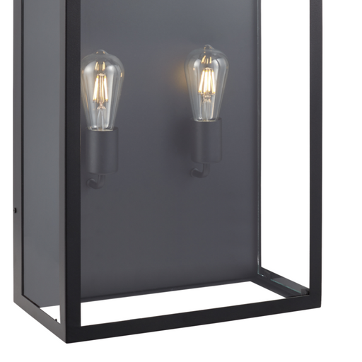 Capture Extra Large Black Outdoor Lantern Wall Light - Lighting.co.za