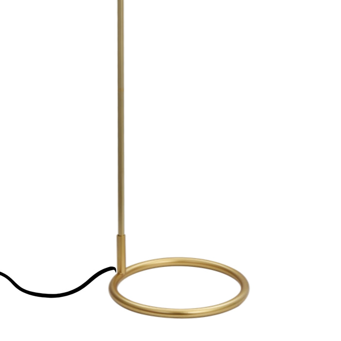 Albia Gold and Rattan Shade Floor Lamp - Lighting.co.za