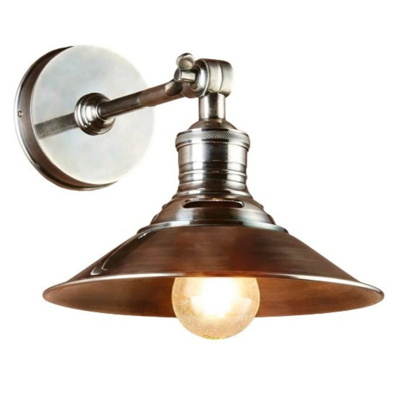Kensington Black | Antique Brass | Antique Silver Shade Wall Light - Lighting.co.za